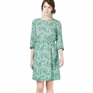 BODEN Women’s Dolly Dress in Botanical Paisley Print Green size 6 Long